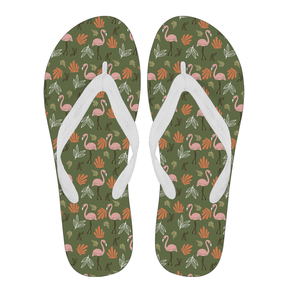Classic Floral Flamingo Flip Flops | The World's #1 Flamingo Shop