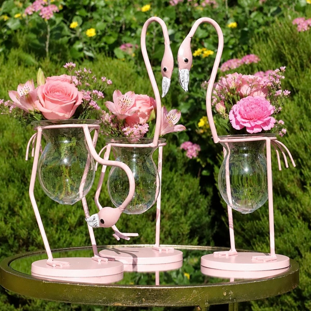 flamingo plant pot Flamingo Glass Vases Type C