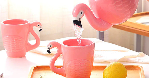 This Flamingo Tea Set Is Too Cute!