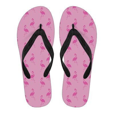 Simple Pink Flamingo Flip Flops
