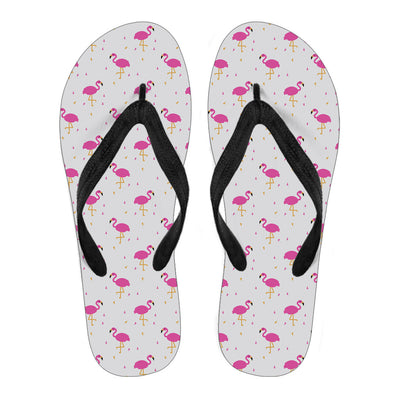 Pink Flamingo Style Flip Flops