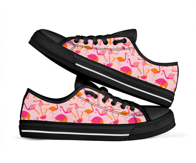 Multicolor Pink Flamingo Canvas Shoes