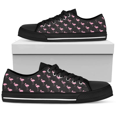 Black Classic Flamingo Canvas Shoes
