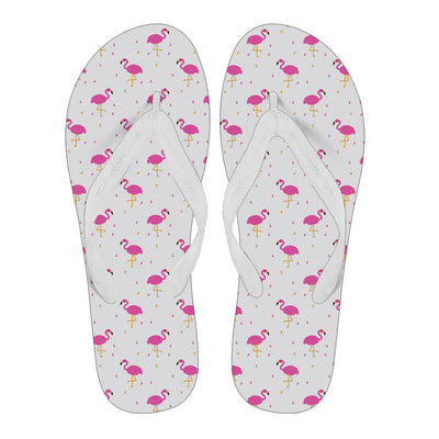 Pink Flamingo Style Flip Flops
