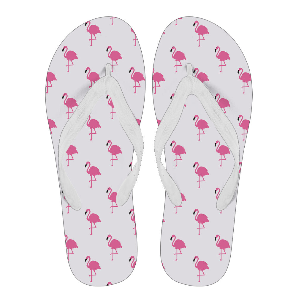 Classic Pink Flamingo Flip Flops