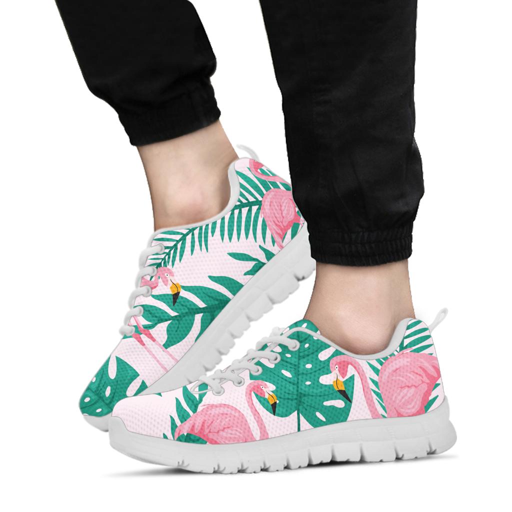 flamingo floral sneakers