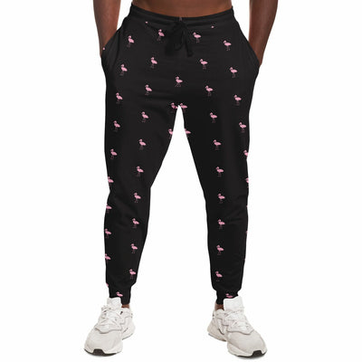 Black Classic Flamingo Joggers