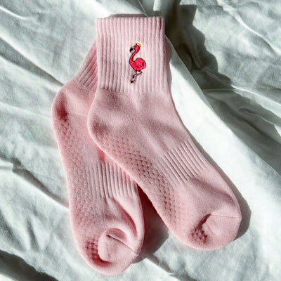 pink flamingo socks