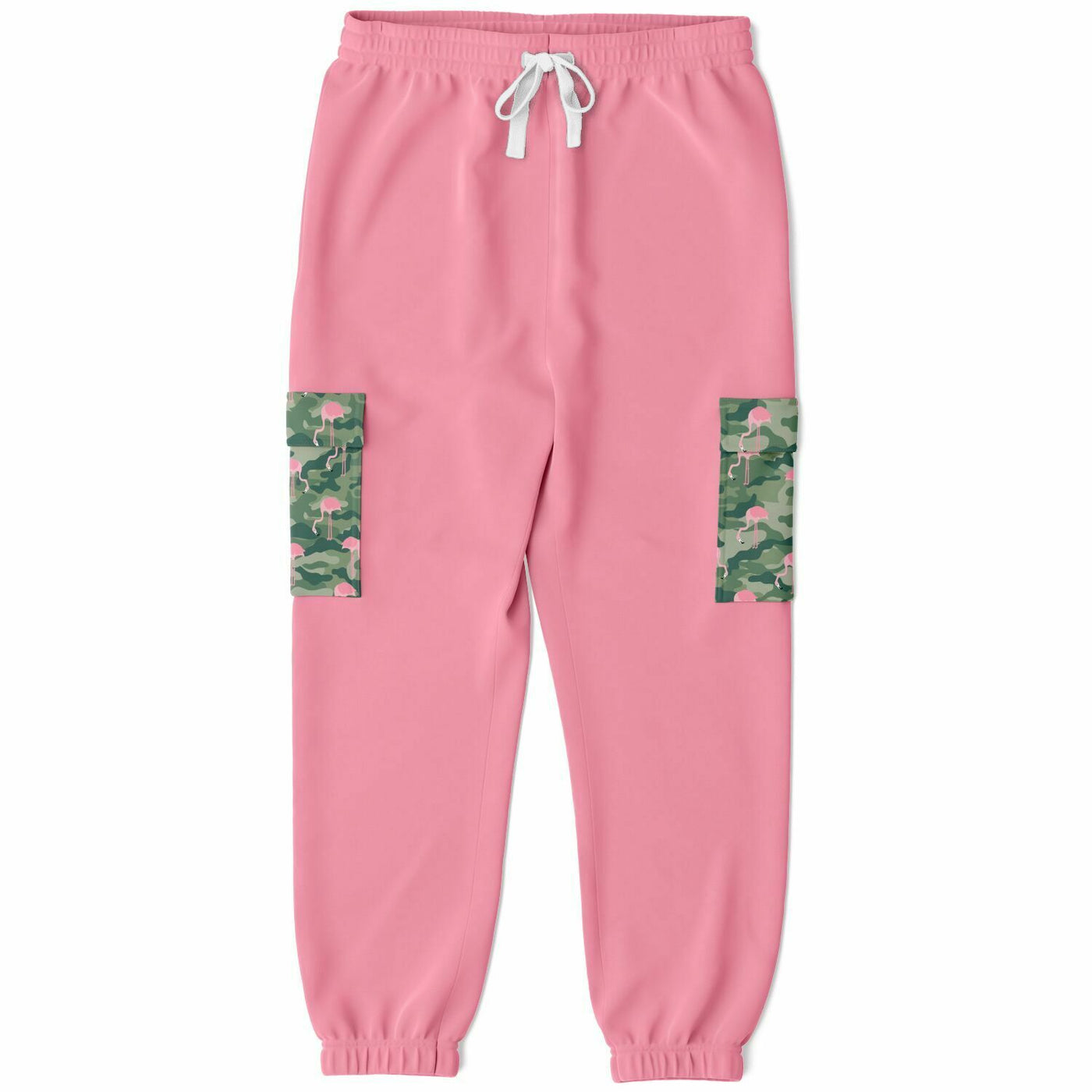 Camo Flamingo Pocket Cargo Sweatpants