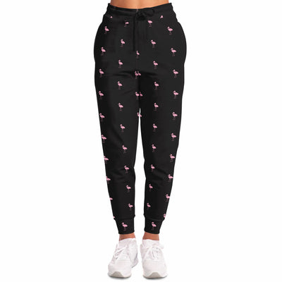 Black Classic Flamingo Joggers