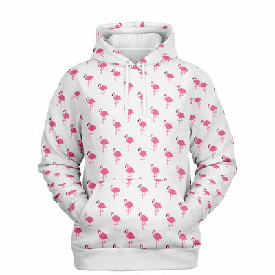 Classic Pink Flamingo Pullover Hoodie