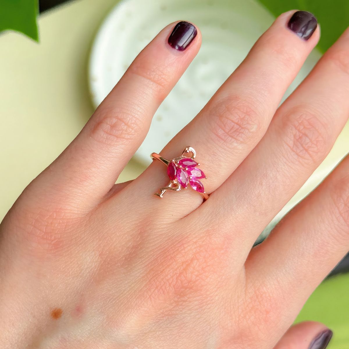 pink flamingo ring