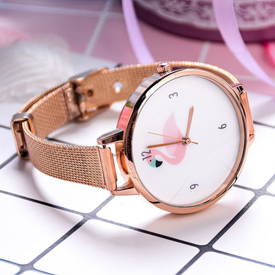 Classic Pink Flamingo Watches