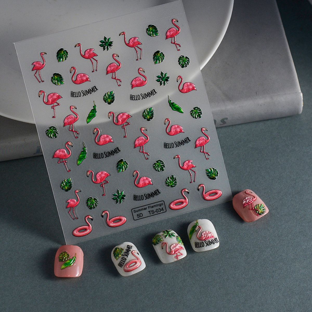 Summer Flamingo Nail Art Stickers The Popular Flamingo summer-flamingo-nail-art-stickers-the-popular-flamingo
