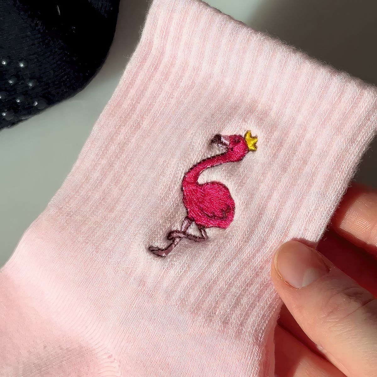 pink flamingo socks