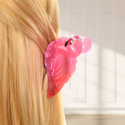 Flamingo Hair Claw Clips