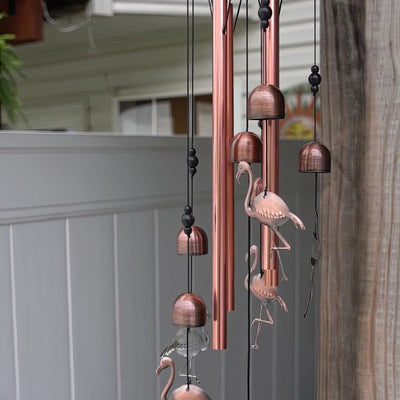 Outdoor Flamingo Wind Chime