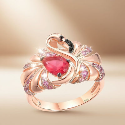 Sterling Silver Flamingo Ring