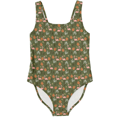 Classic Floral Flamingo Swimsuit