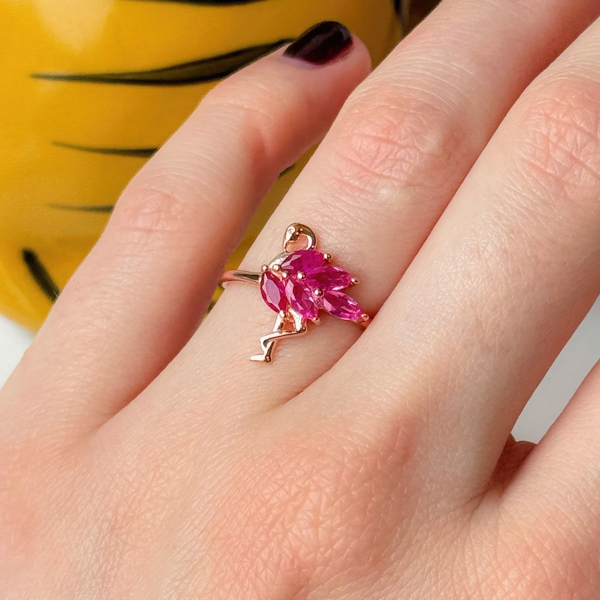 flamingo ring