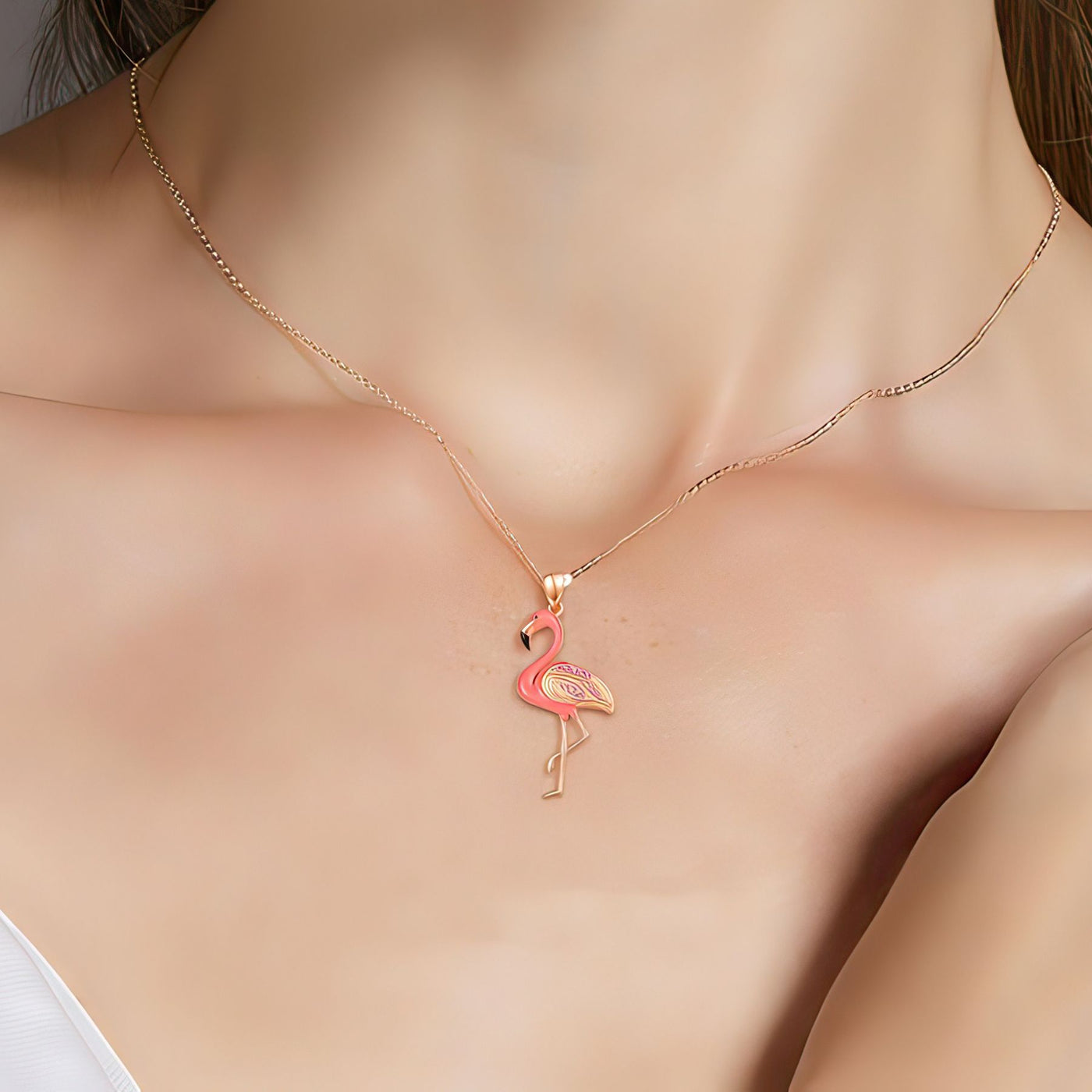 Pink Flamingo Necklace