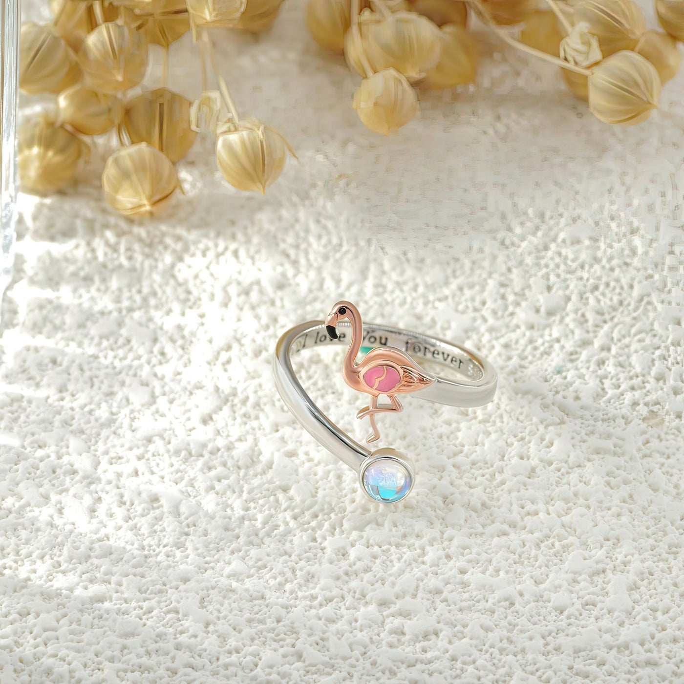 Forever Flamingo Ring