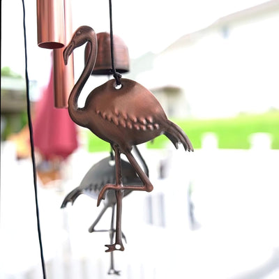 Outdoor Flamingo Wind Chime