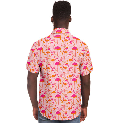 Multicolor Pink Flamingo Hawaiian Shirt