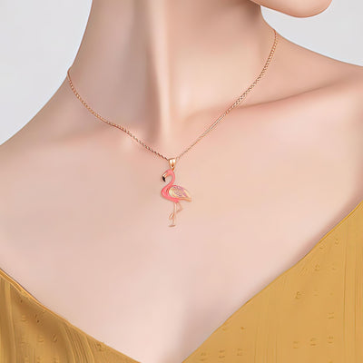 Pink Flamingo Necklace