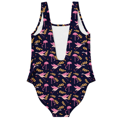 Flying Flamingo Floral Swimsuit