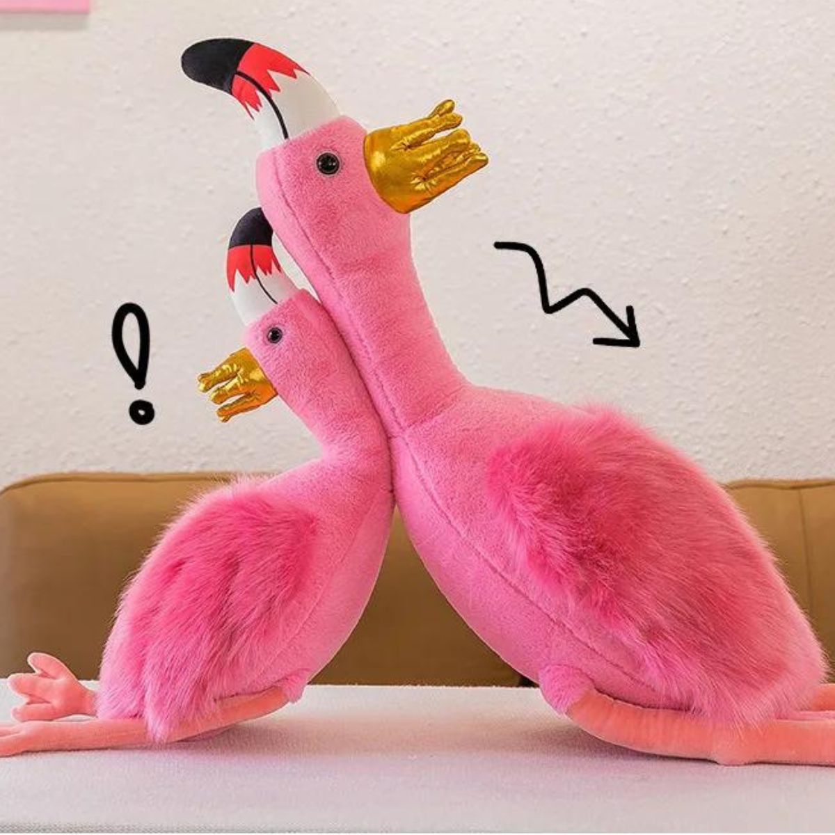 Soft Fluffy Flamingo Plush Toys