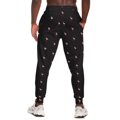 Black Classic Flamingo Joggers