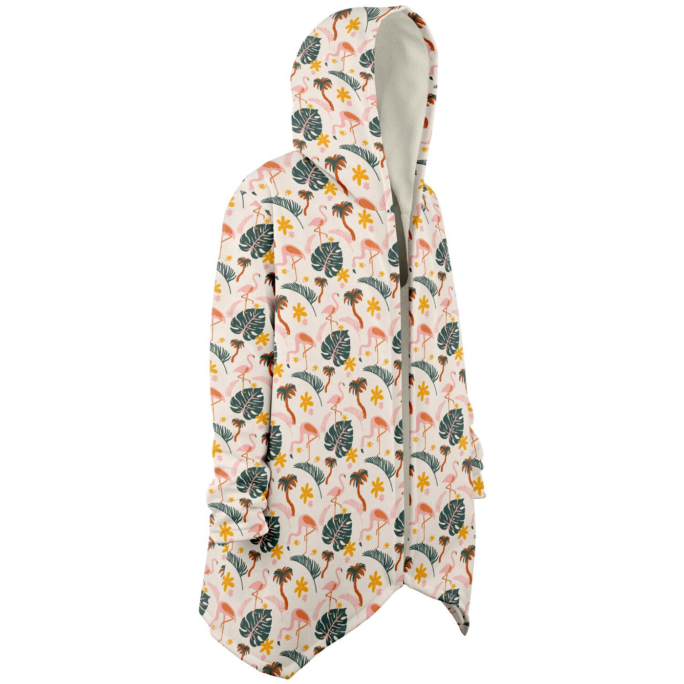 Flamingo Wild Floral Cloak Hoodie