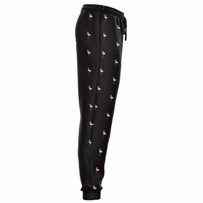 Black Classic Flamingo Joggers