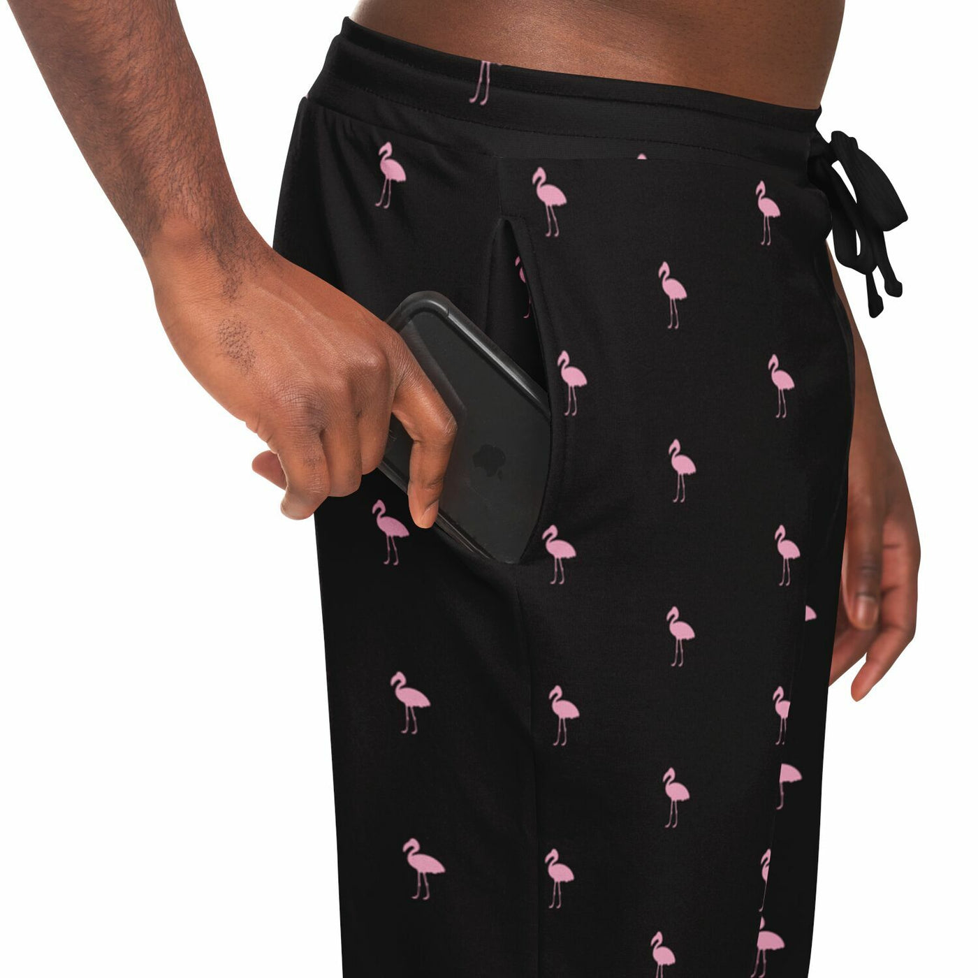 Black Classic Flamingo Joggers