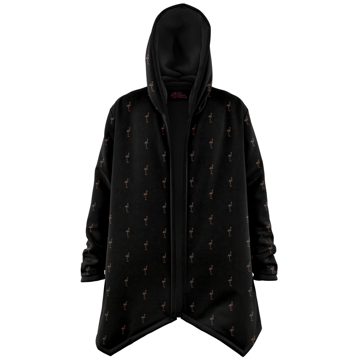 Classic Flamingo Silhouette Cloak Hoodie
