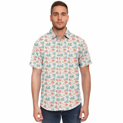 Flamingo Beach Wave Hawaiian Shirt