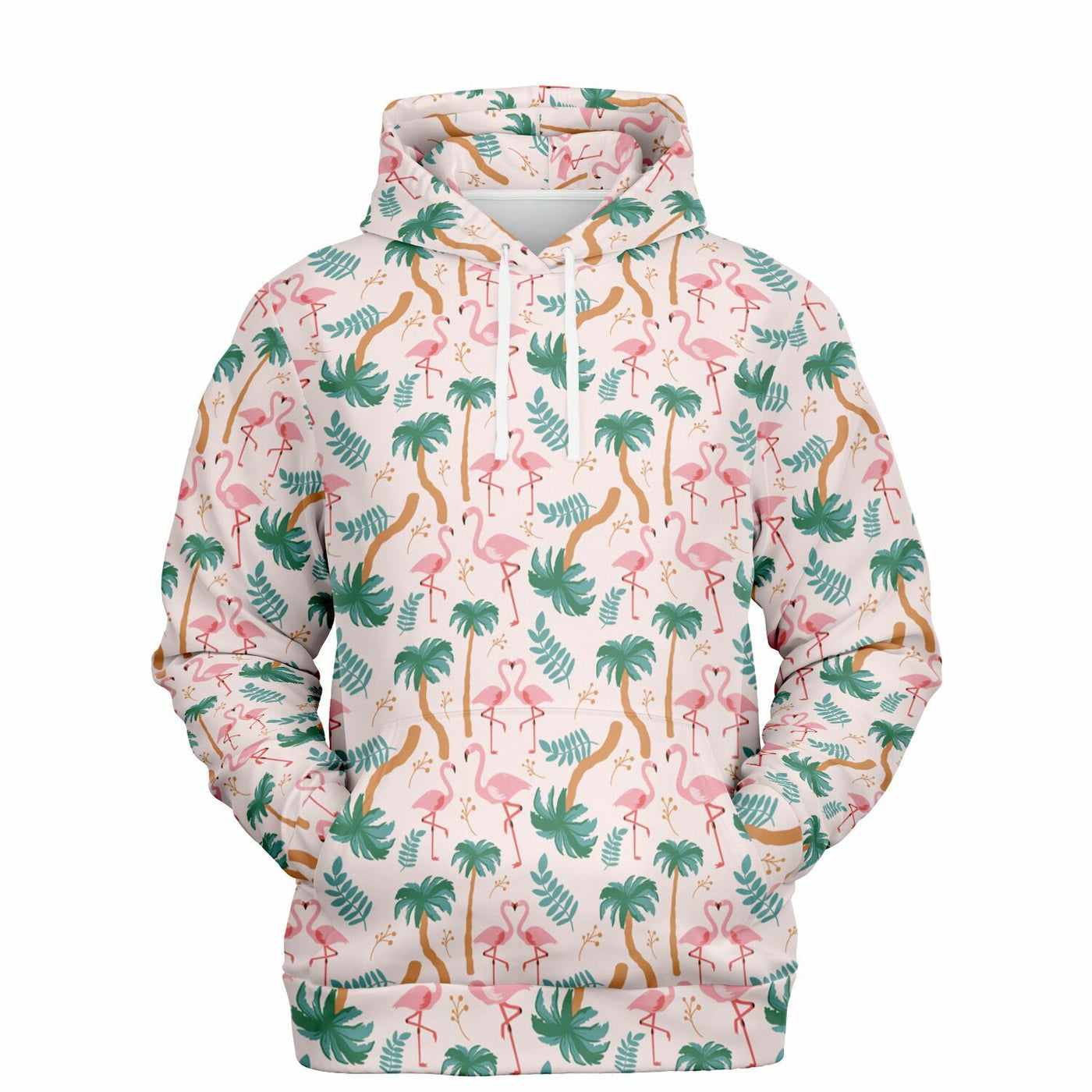 Flamingo Tropical Floral Hoodie