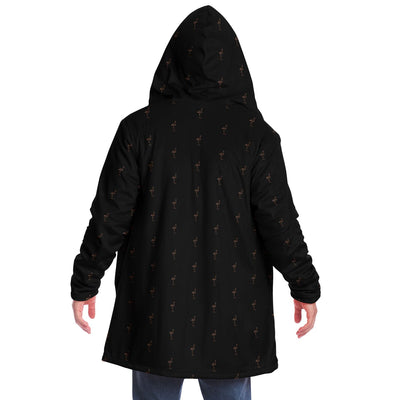 Classic Flamingo Silhouette Cloak Hoodie