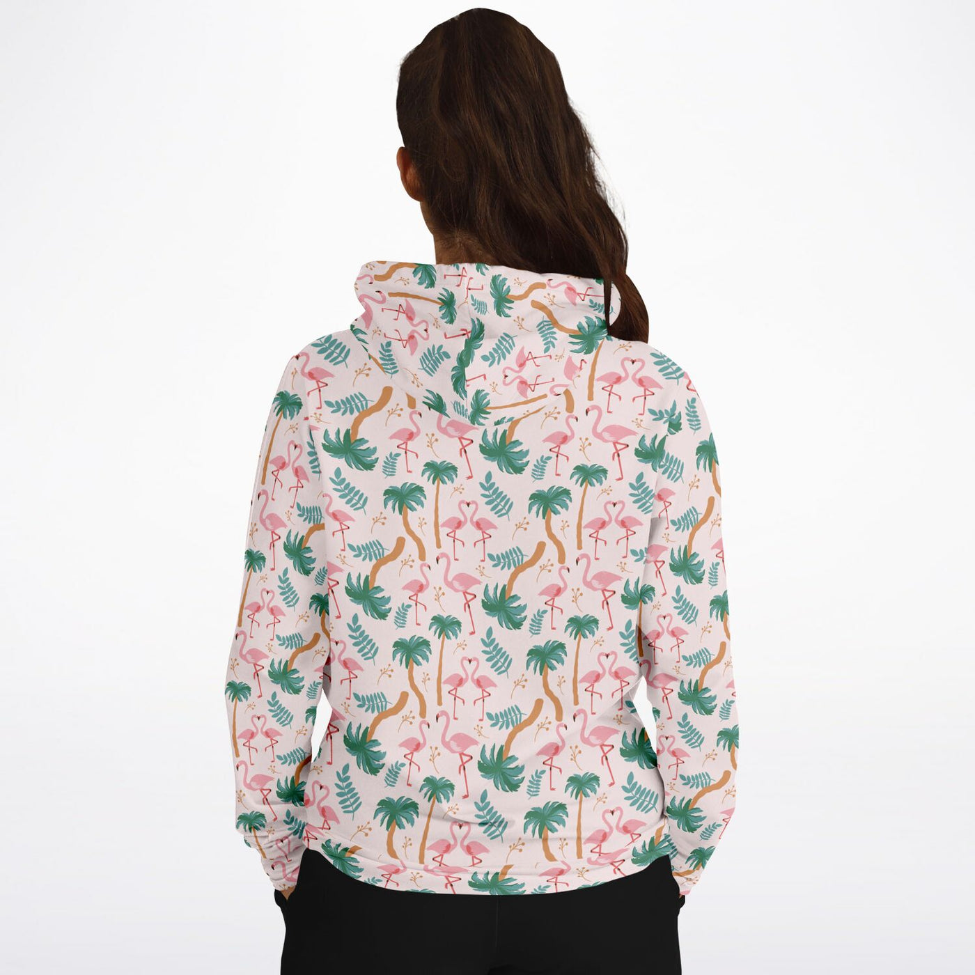 Flamingo Tropical Floral Hoodie