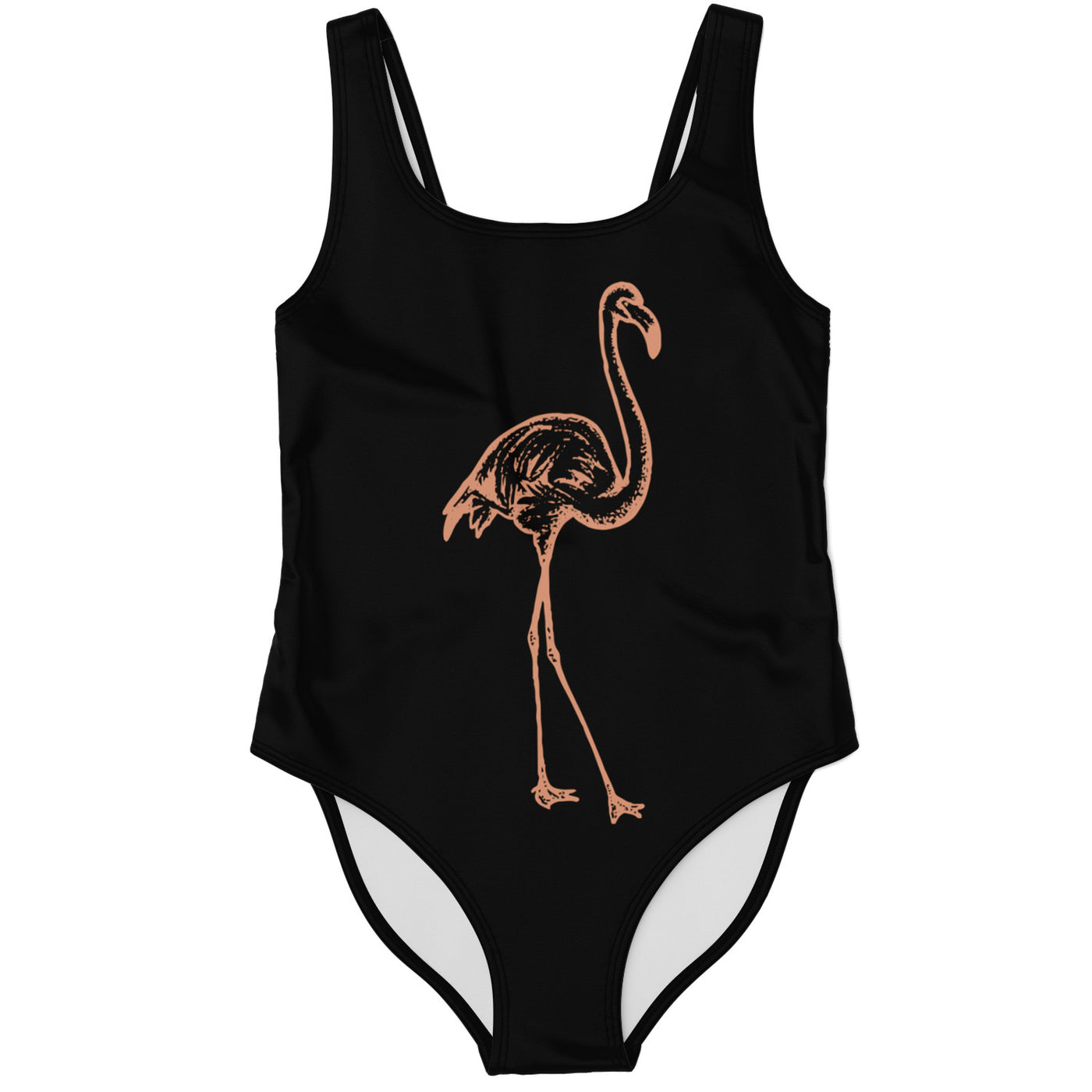 Classic Big Flamingo Silhouette Swimsuit
