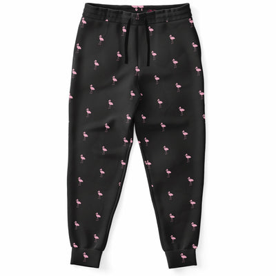 Black Classic Flamingo Joggers