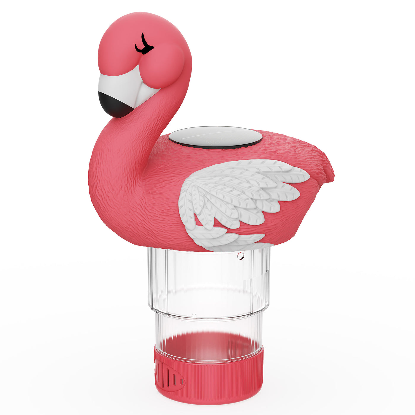 Solar Flamingo Chlorine Floater Light
