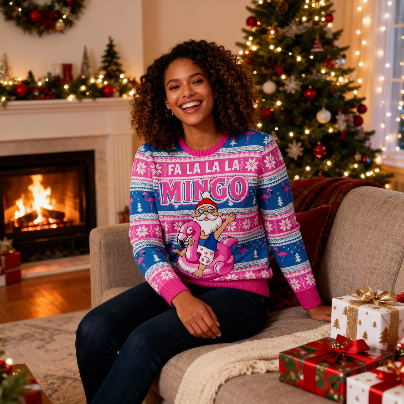 Fa La La La Mingo Ugly Christmas Sweatshirt