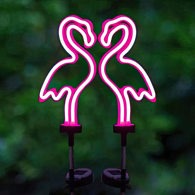 Flamingo Neon Lawn Lights