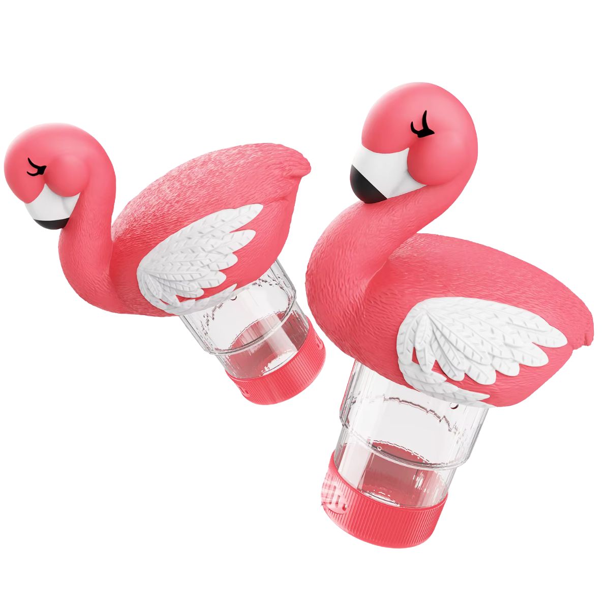 Solar Flamingo Chlorine Floater Light