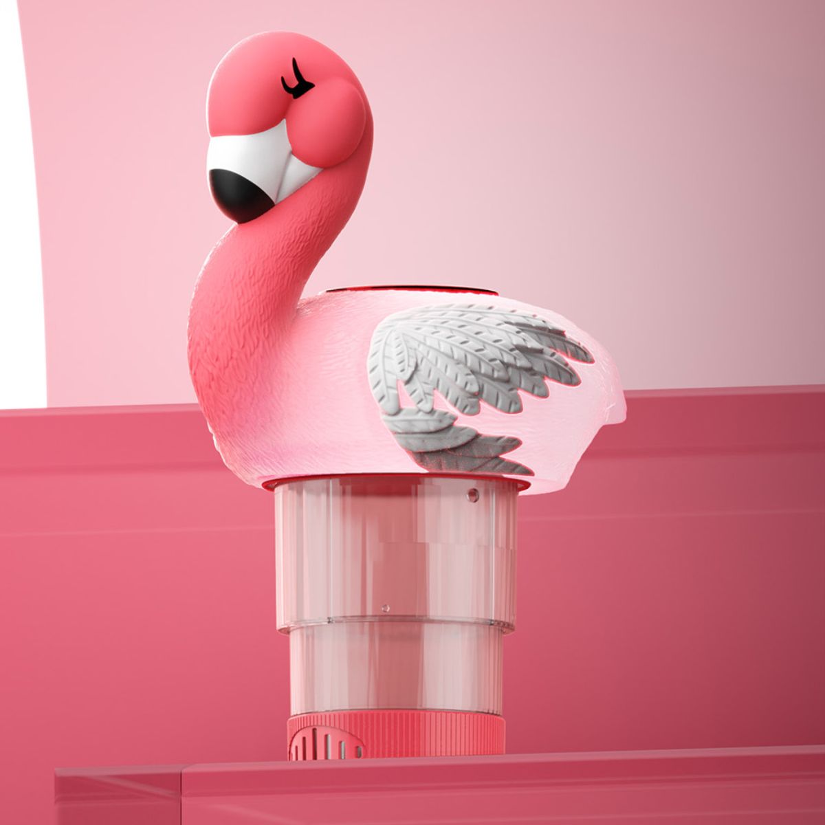Solar Flamingo Chlorine Floater Light