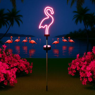 Flamingo Neon Lawn Light