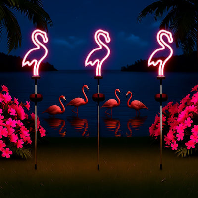 Flamingo Neon Lawn Light