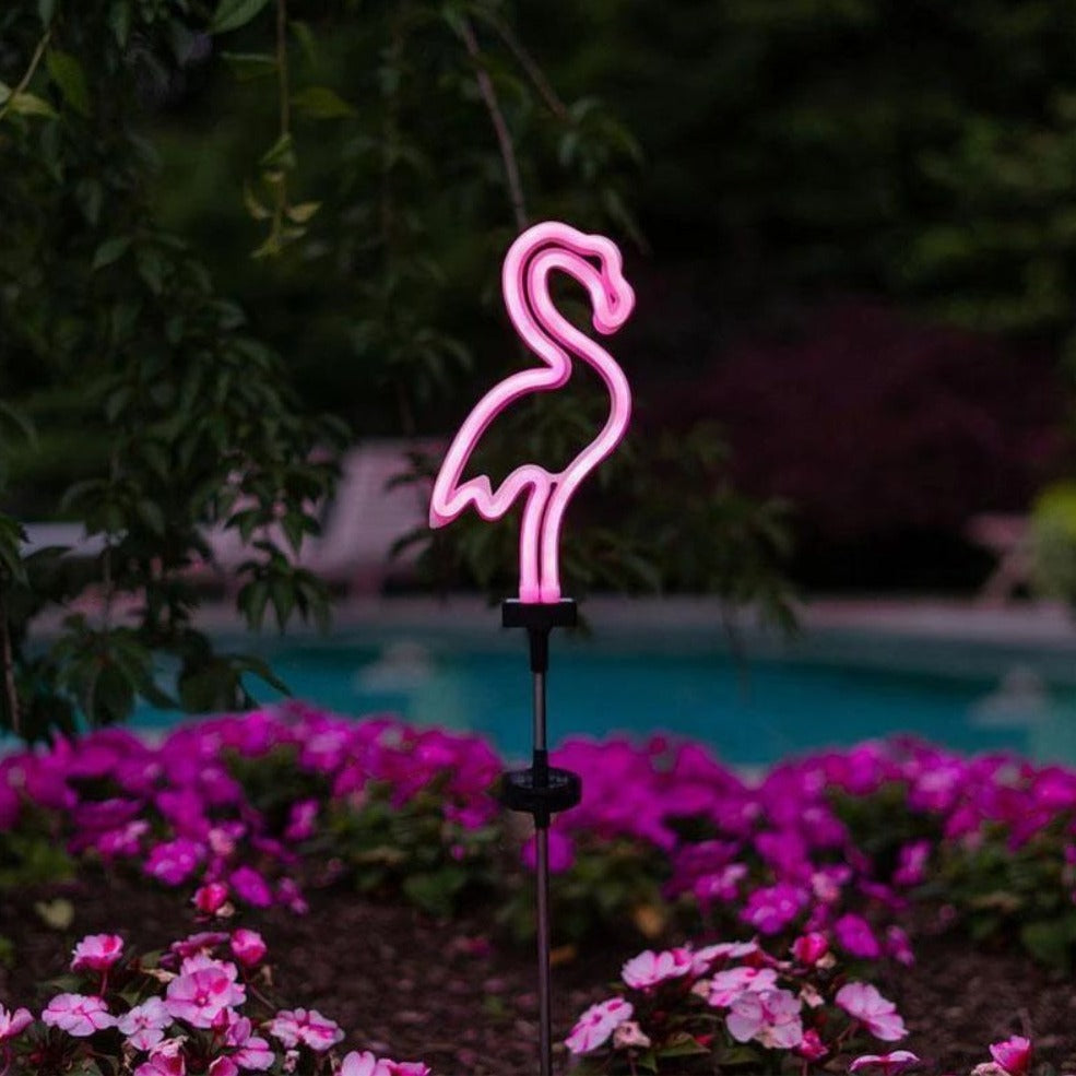 Flamingo Neon Lawn Light